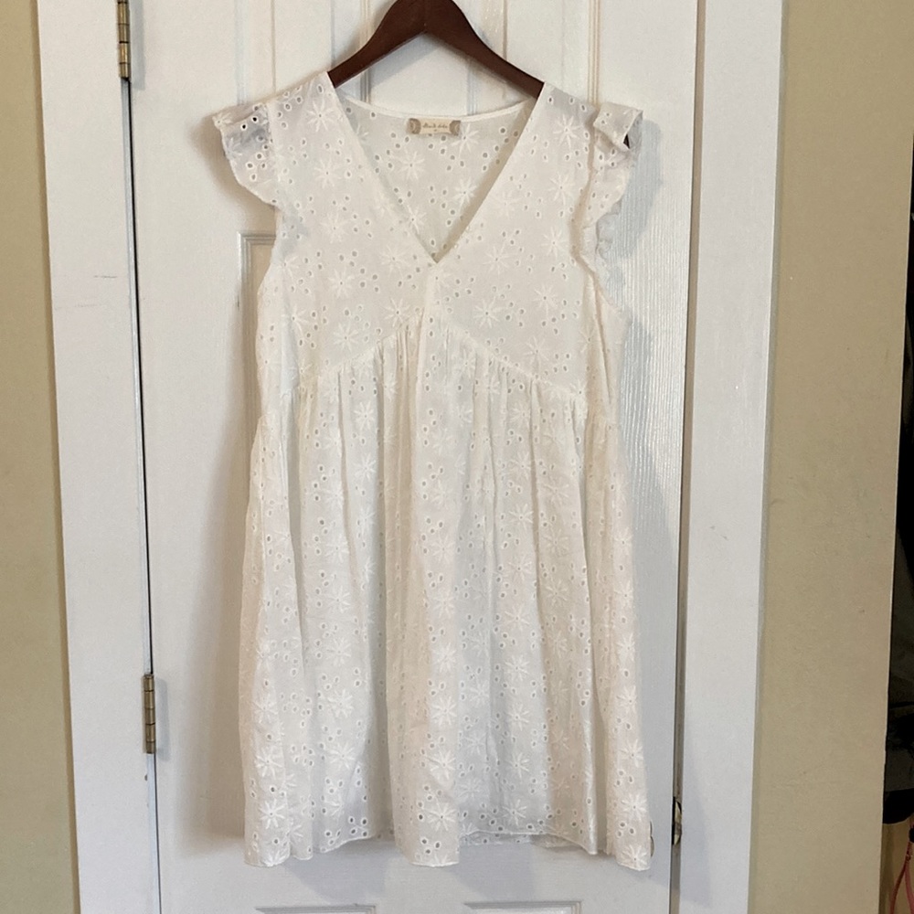 Altar’d State white eyelet dress NWOT cutesy and demure